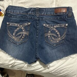 Stylish Embellished Denim Shorts